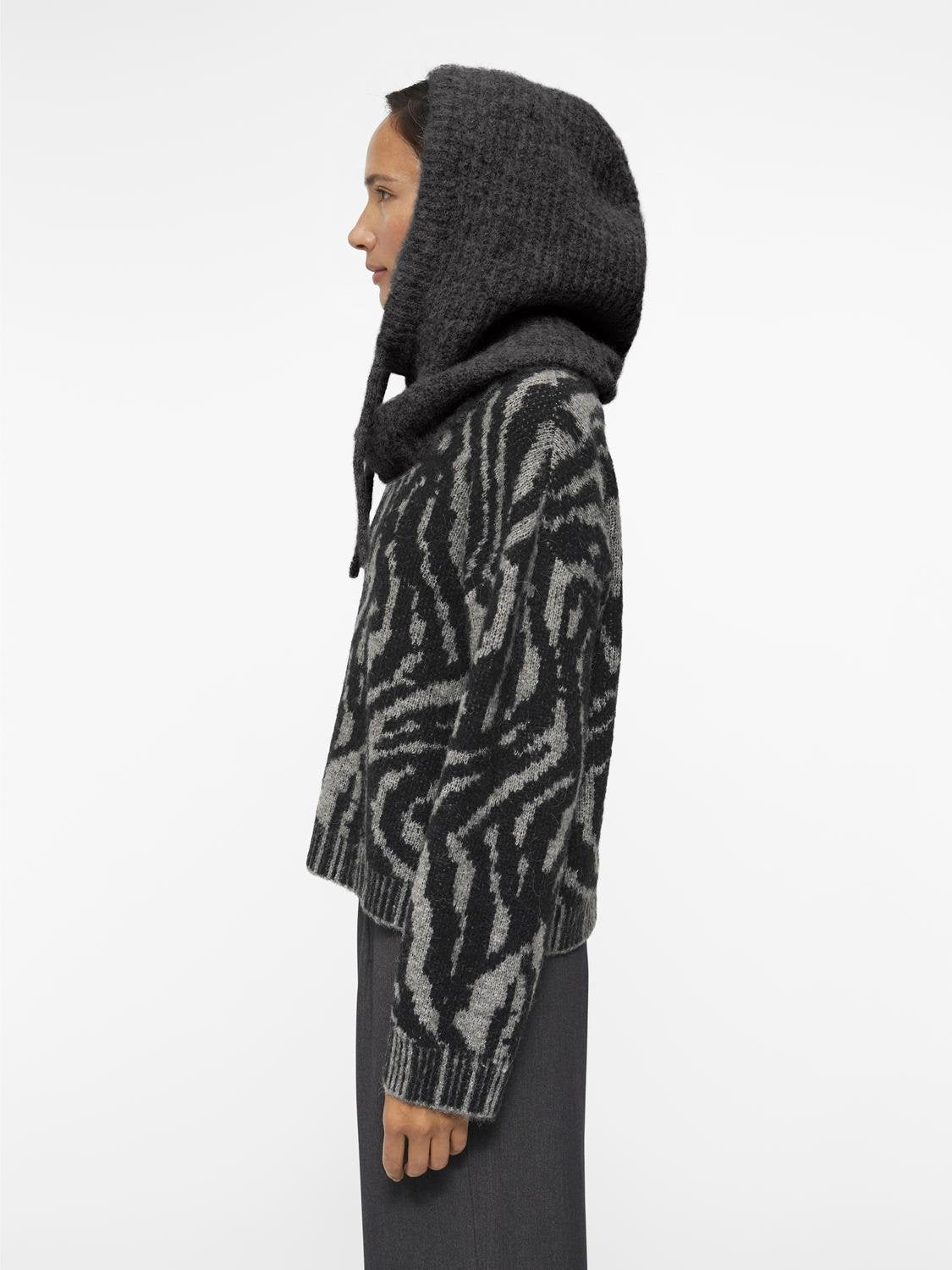 OBJMILU Headwear - Dark Grey Melange